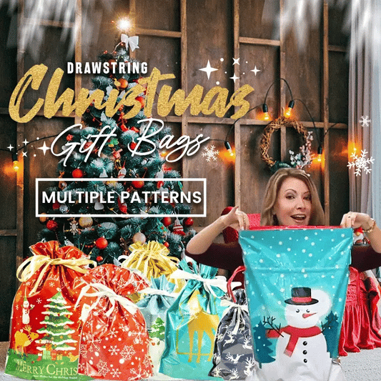 🎄Weihnachtsverkauf 49% Rabatt - Geschenktaschen mit Kordelzug (biologisch abbaubar)