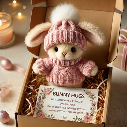 🔥 Letzter Tag: KAUFE 3 ERHALTE 1 GRATIS – Handgefertigtes 🐇 Mini Bunny Hug Süßes Ostergeschenk 🎁