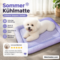 Kühlmatte für Hunde und Katzen – „Ice Silk“ Sommer-Kühlbettdecke in Farbverläufen, atmungsaktives, weiches Schlafkissen für Innenböden, Sofas und Autofahrten, waschbar, in verschiedenen Größen erhältlich