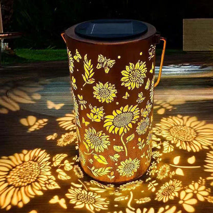 🌸Frühjahrsverkauf – 50% Rabatt!🌻✨Durchbrochenes Sonnenblumen-Design, Wetterfest & Magische Lichtmuster für den Garten