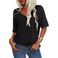 🔥Letzter Tag Verkauf 49% Rabatt🔥Unifarbenes Damen-T-Shirt mit V-Ausschnitt