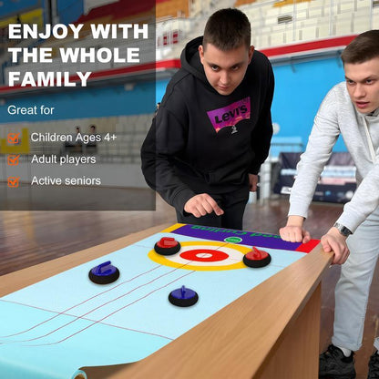 🥌🔥Best Christmas Game £9.99!!🎅 2025 New Tabletop Family Curling Game☄️☄️ Fun, Engaging, and Perfect for All Ages!