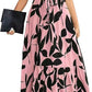 🌸Frühjahrsangebote 49% OFF🌸Damen Sommer Kleid mit hoher Taille Kurzarm Rundhalsausschnitt Floral