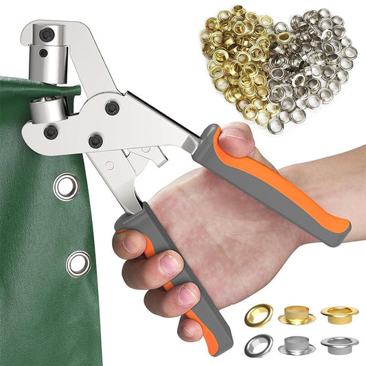 🔥Lochgröße: 10,5 mm🔥Professionelles Ösen-Set