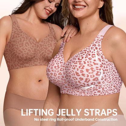 🏆LETZTER TAG DES SALE – 50 % RABATT 🔥Damen-Jelly-BHs, bügellos, mit vollständiger Abdeckung, ohne Bügel, Alltags-BHs, bequeme, bügellose, gepolsterte T-Shirt-BHs👍