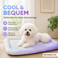 Kühlmatte für Hunde und Katzen – „Ice Silk“ Sommer-Kühlbettdecke in Farbverläufen, atmungsaktives, weiches Schlafkissen für Innenböden, Sofas und Autofahrten, waschbar, in verschiedenen Größen erhältlich