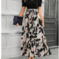 🌸Frühjahrsangebote 49% OFF🌸Damen Sommer Kleid mit hoher Taille Kurzarm Rundhalsausschnitt Floral