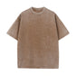 T-Shirts in Übergröße, Retro-Fitness-Stil, dicke Baumwoll-T-Shirts, Acid-Washed-Sport-T-Shirts, locker sitzende T-Shirts