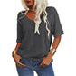 🔥Letzter Tag Verkauf 49% Rabatt🔥Unifarbenes Damen-T-Shirt mit V-Ausschnitt