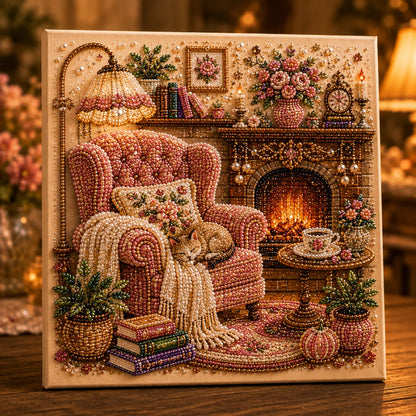 ✨70 % RABATT!! Bereit für Weihnachten!🎅✨ Gemütliche Hobbyräume – 3D-Diamantmalerei-Set