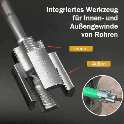 🔥Heißer Verkauf - 49% Rabatt🔥Integriertes Innen- und Außengewindewerkzeug für Rohre