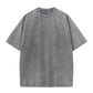 T-Shirts in Übergröße, Retro-Fitness-Stil, dicke Baumwoll-T-Shirts, Acid-Washed-Sport-T-Shirts, locker sitzende T-Shirts