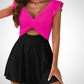 💞Urlaubs-Schnäppchen - 50 % Rabatt💞Einteiliger Badeanzug mit Rüschenausschnitt Badekleid für Frauen🩱