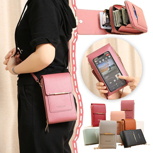 ✨️SONDERANGEBOT 2026 – 60 % RABATT👜 📱Damen-Umhängetasche mit Touchscreen – Smartphone-Ladefunktion, Diebstahlschutz & wasserabweisend