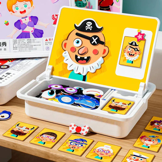 🏆LETZTER TAG DES AUSVERKAUFS – 60 % RABATT🔥🎨 Magnetisches Puzzle-Ankleidespiel Beidseitiges Lernspielzeug für Kinder Tragbares Lernspielzeug für Vorschulkinder – solange der Vorrat reicht🔥