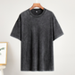 T-Shirts in Übergröße, Retro-Fitness-Stil, dicke Baumwoll-T-Shirts, Acid-Washed-Sport-T-Shirts, locker sitzende T-Shirts