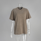 T-Shirts in Übergröße, Retro-Fitness-Stil, dicke Baumwoll-T-Shirts, Acid-Washed-Sport-T-Shirts, locker sitzende T-Shirts