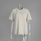 T-Shirts in Übergröße, Retro-Fitness-Stil, dicke Baumwoll-T-Shirts, Acid-Washed-Sport-T-Shirts, locker sitzende T-Shirts