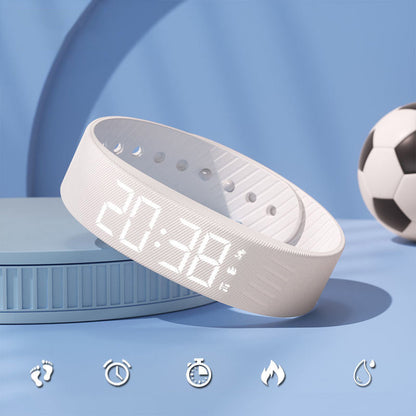 ❄️Zomerfresh 50% Korting!⏰Trilalarm Horloge met Stille Wekker – USB Oplaadbare Reminder Armband voor Slaap, Werk en Sport